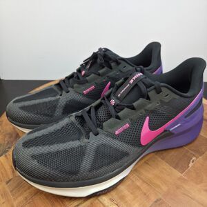 Nike Structure 25 Black Anthracite Field Purple Fuchsia Men Size 12.5 DJ7883-010